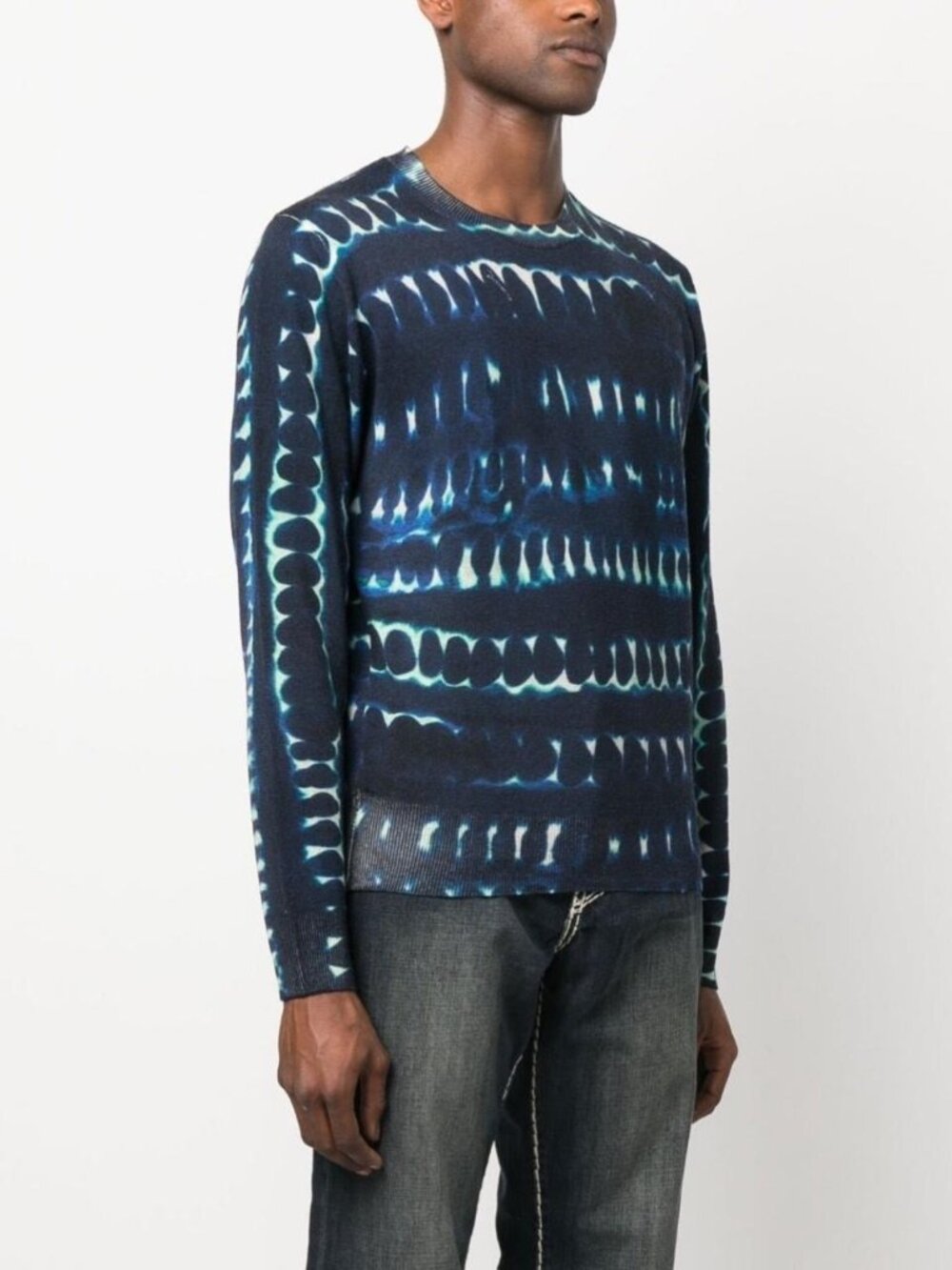 Dsquared2 Men's Wool Blue and Navy Jumper